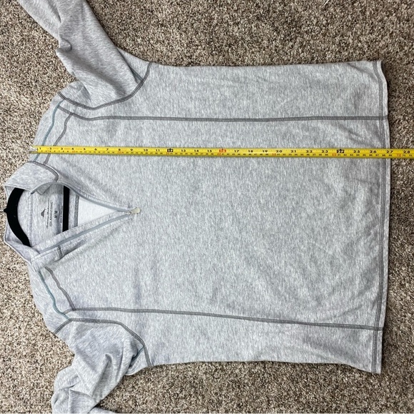 Tommy Bahama UPF 30 Pima Cotton Quarter Zip Silver Gray Long Sleeve Men’s Medium - Picture 5 of 12